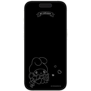 AmiAmi [Character & Hobby Shop]  Sanrio Characters iPhone 15/15 Pro/14/14  Pro/13/13 Pro Glass Screen Protecter Kuromi(Pre-order)