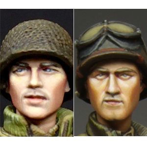 AmiAmi [Character & Hobby Shop] | 1/35 WWII US Soldier Head Set #4 