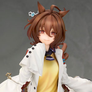 Figurine Agnes Tachyon 21 Cm - Personnage Anime Avec Oreilles De Cheval, Pull Violet - Collection