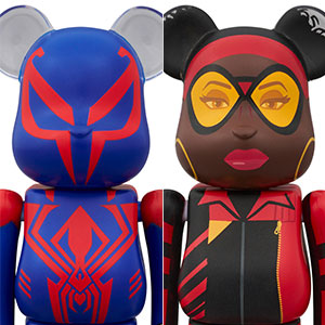 新品未開封★BS034 ベアブリック スパイダーマン2099 100% 400% BE@RBRICK SPIDER-MAN 2099 ＆ SPIDER-WOMAN 2PCS SET - ベア