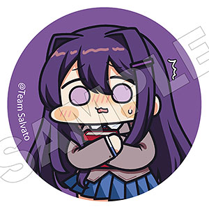 ドキドキ文芸部　モニカ　バッジ モニカが“こちらを見つめる”イラストが話題ー人気ビジュアル