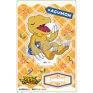 AmiAmi [Character & Hobby Shop] | Digimon Adventure Mini Acrylic Stand  Agumon Wake Up(Released)