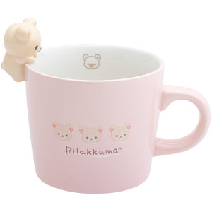 AmiAmi [Character & Hobby Shop] | TK23802 Rilakkuma Mug w/Mascot