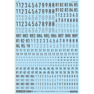 AmiAmi [Character & Hobby Shop] | ASU DECA 1/144 GM Number Decals
