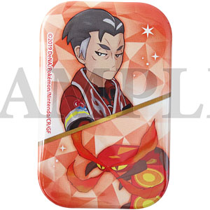 AmiAmi [Character & Hobby Shop] | "Pokemon Masters EX" Square Tin Badge Kabu  & Centiskorch(Released)