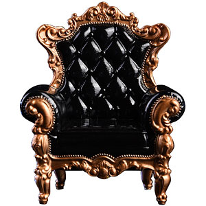 1/12 Classic Armchair Black