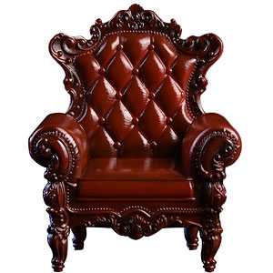 1/12 Classic Armchair Brown
