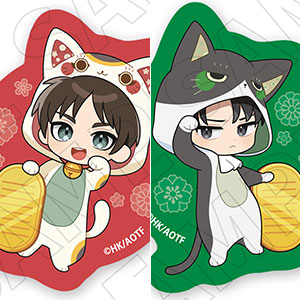 Attack on Titan [Beckoning Cat] Sticker Set (Set of 6)