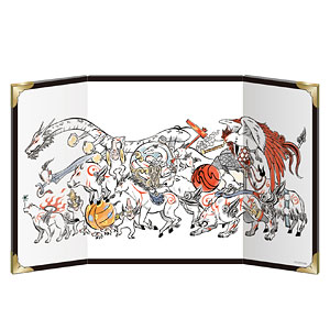 Okami 20th Anniversary Reproduction Art Project Folding …