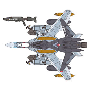 1/72 VF-0A Gerwalk w/Ghost "Macross Zero" Plastic Model